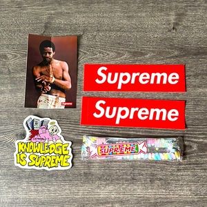 Supreme stickers and smarties